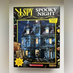 Scholastic I Spy Spooky Night 2-in-1 Memory Card Game | Ages 4+ | Complete